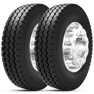 Imagem de Kit 2 Pneu Advance Aro 22.5 275/80r22.5 149/146L TL Gl665A