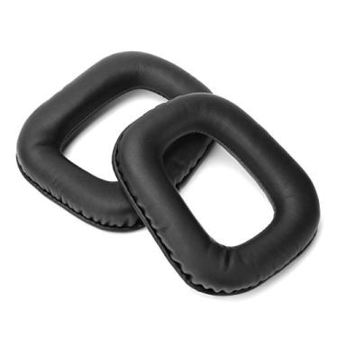 Imagem de Almofada de ouvido de fone de ouvido, fácil de limpar Almofada de ouvido de fone de ouvido para G430 para Logitech G35(Preto)