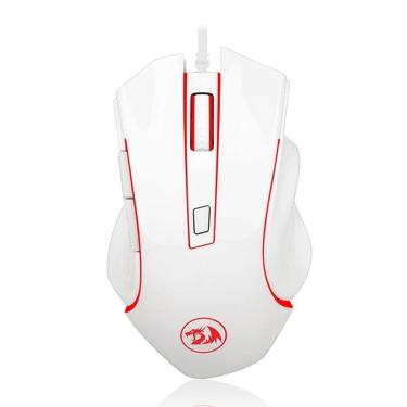 Imagem de Mouse Gamer Redragon Nothosaur M606W Led Vermelho 3200DPI 6 Botões - Branco