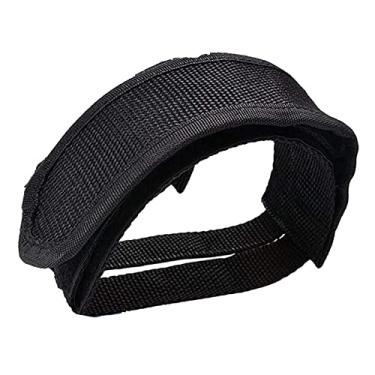 Imagem de SM SunniMix Tiras De Pedal De Bicicleta Tiras De Apoio Para Os Pés De Poliéster Resistente Alça Para Pés De Bicicleta Para Bicicleta Ergométrica Fixa Mountain Bike Bmx Preta, 1 Peça