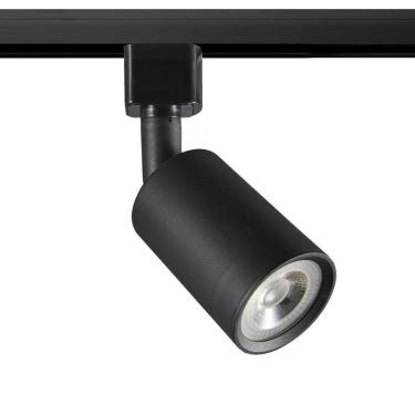 Imagem de Spot Led De Trilho Preto 7W 3000K Branco Quente Bivolt- Noll