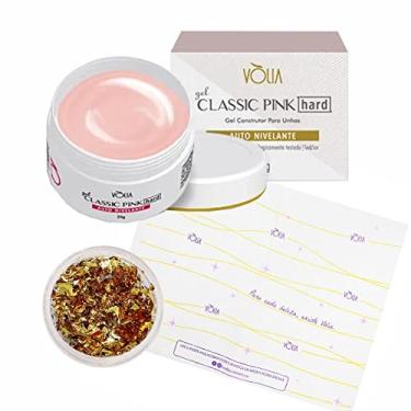 Imagem de GEL VOLIA CLASSIC PINK HARD 24G + MINI FOIL E DUOFRESH ALONGAMENTO DE UNHAS DECORAÇÃO