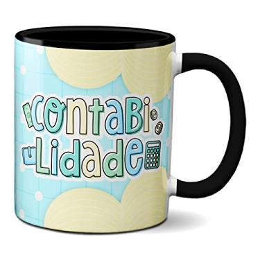 Imagem de Caneca Contador Profissão Contabilidade Criativo Presente (Preta)