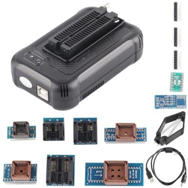 Imagem de Vikye Programador USB, TL866II Plus Programador USB EEPROM Flash BIOS Circuitos Lógicos Programáveis 8051 AVR MCU GAL PIC com 10 Adaptadores Identifica Automaticamente o Sistema Operacional