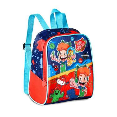 Imagem de Lancheira Mini Mochila Gato Galáctico Térmica Infantil Meninos Youtube