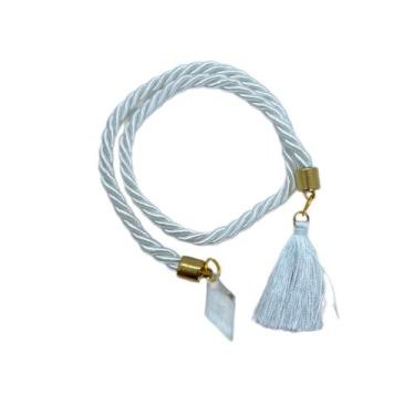 Imagem de Cordão Decorativo - Branco Pompom Branco - 1 unidade - Rizzo