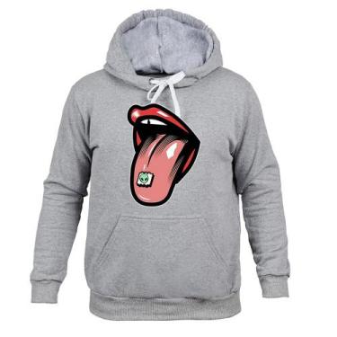 Imagem de Moletom 100% Algodão Inverno Boca Etelingua - Surprass, Cinza, G