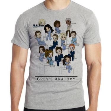 Imagem de Camiseta  Grey's Anatomy equipe Blusa criança infantil juvenil adulto 