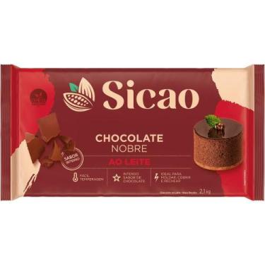 Imagem de Barra de Chocolate Sicao Barry Callebaut Ao Leite 2,1 kg