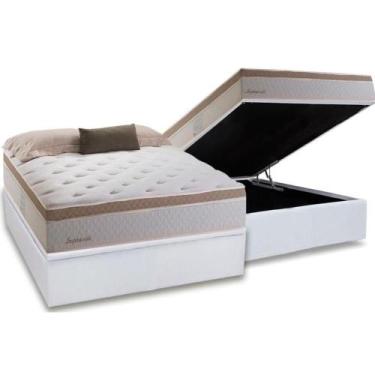 Imagem de Cama Box Baú Casal: Colchão Molas MasterPocket Ensacadas Herval Inspir