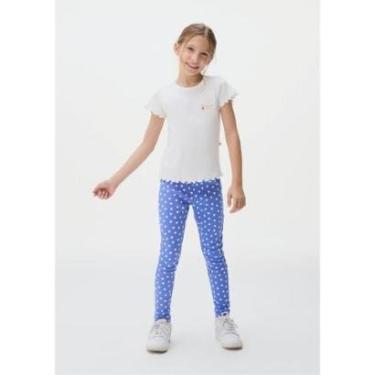Imagem de Calça Legging Infantil Menina Estampada Em Ribana Hering Kids-Feminino