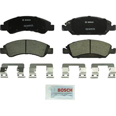 Imagem de Bosch BC1363 QuietCast Conjunto de pastilhas de freio de disco de cer mica premium para sele es Cadillac Escalade, ESV, EXT, XTS; Chevrolet Avalanche, Cheyenne, Silverado, Suburban, Tahoe; GMC Savana, Sierra, Yukon XL + Mais; Frente
