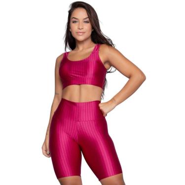 Imagem de Conjunto Top e Bermuda Plus Size New Zig 3D Bella Fiore Treino Cor:;Tamanho:48;Gênero:Feminino-Feminino