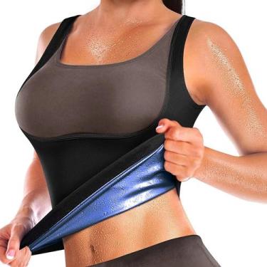 Imagem de Colete Sauna Suit para Emagrecimento Feminino - Modelador de Corpo Azu