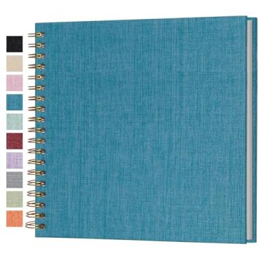 Imagem de Cherrich Álbum De Fotos 25X25 Cm, Capa Linho Para Casamento, Bebê, Família, Formatura, Cachorro, Férias