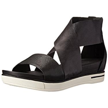 Imagem de Eileen Fisher Sandália Esportiva Feminina, Couro polido preto, 7.5
