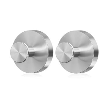 Imagem de LUMAI Kit Com 2 Ganchos De Parede Em Aço Inoxidável Fosco Suporte Para Toalhas De Rosto, Cabide Toalhas De Banho, Cabideiro De Parede Para Roupas, Acessórios E Panos Em Quarto Banheiro Cozinha