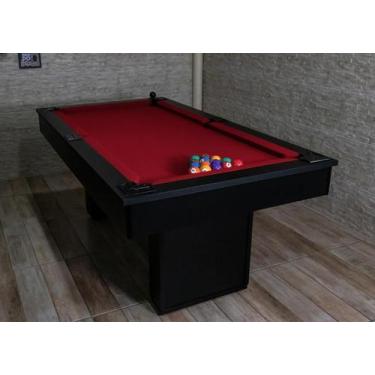 Imagem de Mesa de Sinuca/Bilhar - 2,00x1,10 - Nelson Bilhares, Bordô