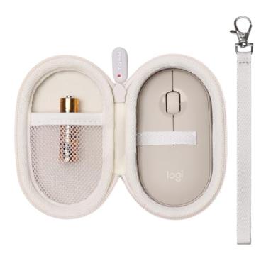 Imagem de LTGEM Capa compatível com Logitech POP & Pebble Mouse 2 M350s/M350/M355/M340/i345 mouse Bluetooth sem fio, cáqui (apenas capa)