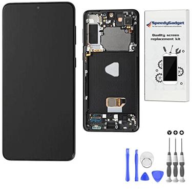 Imagem de [Moldura preta] para Samsung Galaxy S21 Plus 17.0 cm AMOLED Screen Display Digitalizador Touch Assembly Peça de reposição LCD