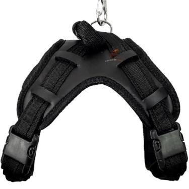 Imagem de Coleira Peitoral Cachorro Conjunto De Guia + Coleira Tipo Peitoral Para Pet Pequeno Médio e Grande(Preto,P)