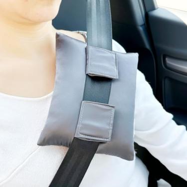 Imagem de Almofada de cetim sedoso com porta de quimioterapia para cinto de segurança, presentes de recuperação de cirurgia de coração aberto, marca-passo, capa protetora para pacientes com câncer de mama