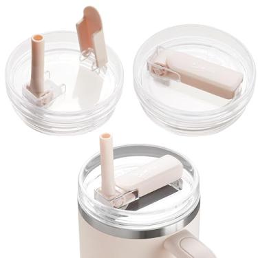 Imagem de Tampa de canudo de 1,134 g para copo Stanley (quartzo rosa e quartzo rosa)