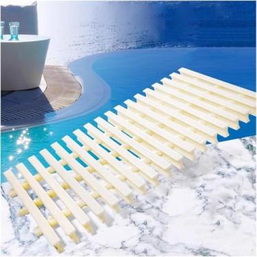 Imagem de Grelha De Transbordamento De Drenagem De Piscina, Tampa De Grelha De Plástico Abs, Saída De Esgoto De Chuveiro, Calçadas Pátios Decks De Piscina Filtro De, 15x100cm/5.91x39.38in, 20PCS