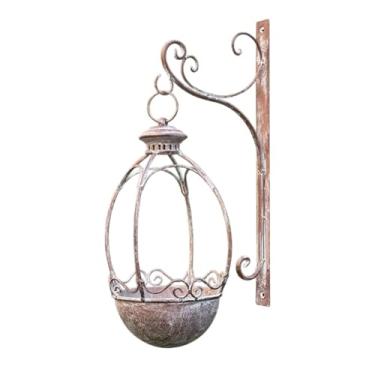 Imagem de ShengQuanHao Plantador, Vaso de Flores, Estilo Vintage, Suporte para Plantas, Vaso de Flores Suspenso, Suporte, Vaso de Plantas Suspenso para Corrimão, Casa de Faz