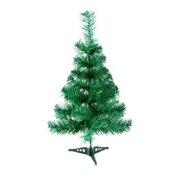 Imagem de Árvore de Natal Artificial Verde, 60 cm de Altura, 50 Galhos, Base Desmontável