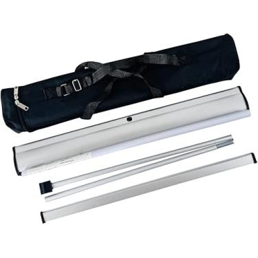 Imagem de Suporte de banner retrátil, exibição de publicidade, quadro de pôster 205,7 x 83,8 cm (sem banner gráfico)