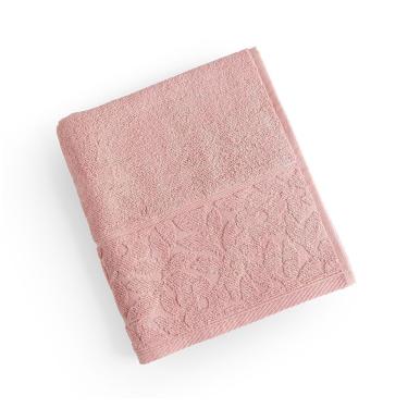 Imagem de Toalha De Rosto Blume Fio Penteado Barrado Floral 01 Peça 100% Algodão - Nuvem Rosa