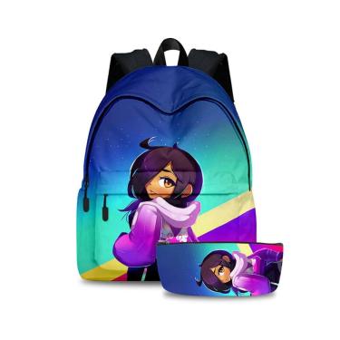 Imagem de Mochila Aphmaus Cartoon Mochila escolar infantil com bolsa de lápis