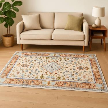 Imagem de Tapete Vinci Pelo Baixo Antialérgico Impermeável 100x140cm Jolitex  - Ravena