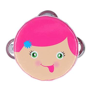 Imagem de TOPINCN Instrumento de Percussão, Pandeiro Colorido de 4 Polegadas Com 3 Pares de Sinos de Metal, Instrumento de Ensino de Música para Bebês e Crianças Aprendendo Ritmo (menina de 4 polegadas)