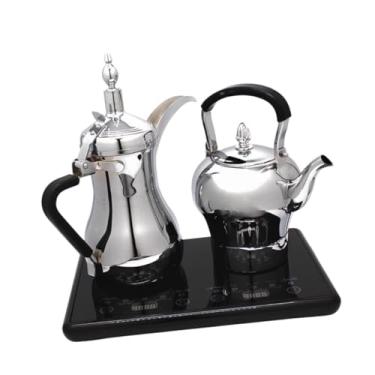 Imagem de IEUDNS Chaleiras elétricas árabes para chá, com desligamento automático, ideais para salas de chá.