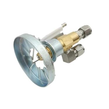 Imagem de EJWFASCV Componentes de ignição do queimador sifão de caldeira bocal de óleo atomizador de ar cone completo injetor de queima de óleo residual aquecimento industrial (8 mm, com bocal de 1,5 mm)