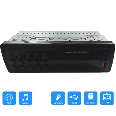 Imagem de Som Radio Automotivo Mp3 Player Bluetooth USB Vermelho