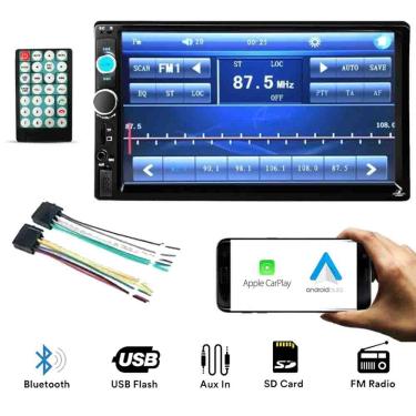 Imagem de Cental Multimidia 7" MP5 USB Aux SD Cad Android Espelhamento
