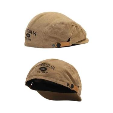 Imagem de Boina Unissex De Algodão Para Primavera E Verão Com Bordado, Chapéu Ca