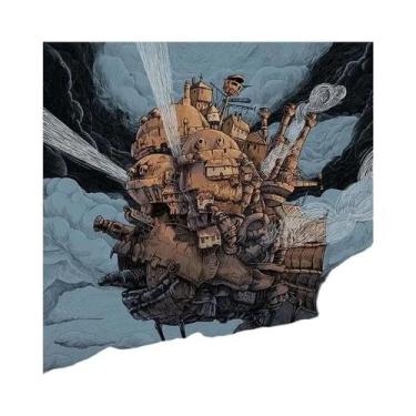 Imagem de Pôster Em Tela Do Castelo Andante De Howl Da Studio Ghibli, Arte Retrô