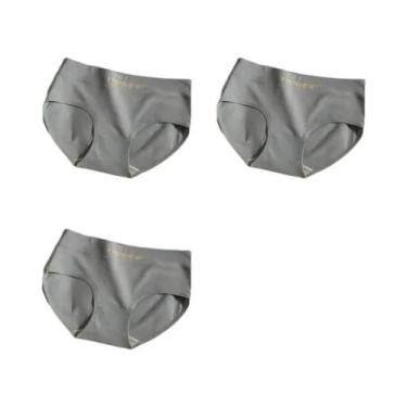 Imagem de Conjunto De 3 Calcinhas Sem Costura De Algodão Para Mulheres Tamanho G