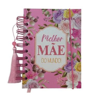 Imagem de Agenda Permanente Rosa - Melhor Mãe do Mundo - 160 Folhas - 13x15,1cm 