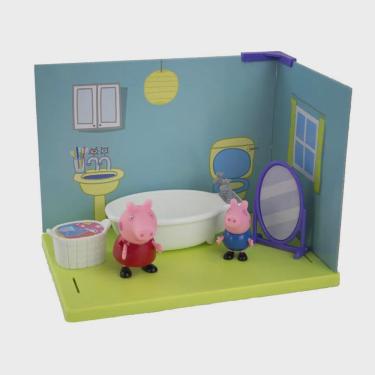 Casa Surpresa da Peppa Pig - Figura Surpresa - Telhado Pink SUNNY