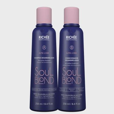 Imagem de Kit Richée Soul Blond Shampoo + Condicionador Desamarelador