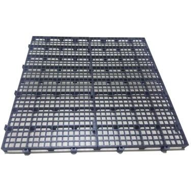 Imagem de Kit 24 Pisos Plástico Preto Estrado Pallet Palete 50X25Cm