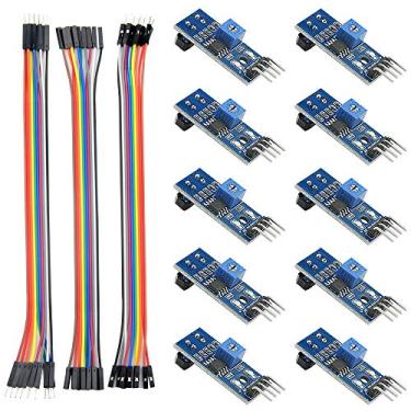 Imagem de WMYCONGCONG 10 peças TCRT5000 Módulo de Sensor Refletivo Infravermelho Linha de Barreira IR Interruptor Fotoelétrico com Fios Jumper para Arduino Smart Car Robot