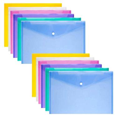Imagem de Pasta de Carteiras de Plástico A4 12 peças, Pasta de Envelope de Documentos de Outono Miracle Foolscap