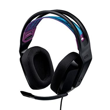 Imagem de Headset Gamer Logitech G335 com Almofadas com Espuma de Memória, Design Leve e Conexão 3,5mm para PC, PlayStation, Xbox, Nintendo Switch e Mobile - Preto