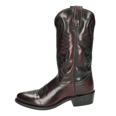 Imagem de Smoky Mountain Boots | Série Denver | Bota masculina Western Toe | Couro durável | Sola de borracha e salto ocidental | Forro sintético e cabedal de couro | Haste de aço | Welt Goodyear,